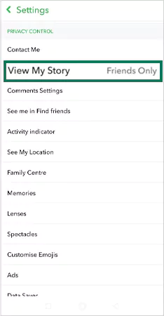 Adjust the Settings to Friends Only