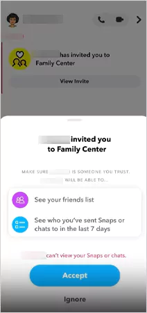 Tap on Accept