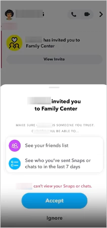 Tap on Accept