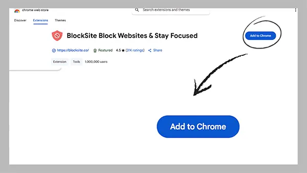 Click on Add to Chrome