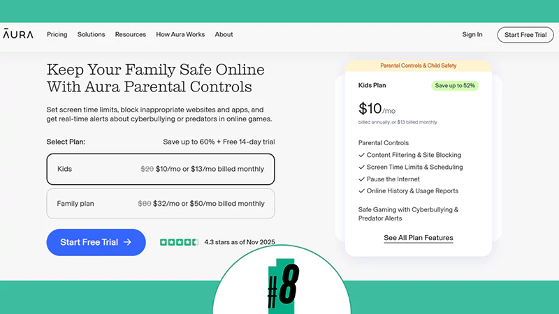 Aura Parental Control App