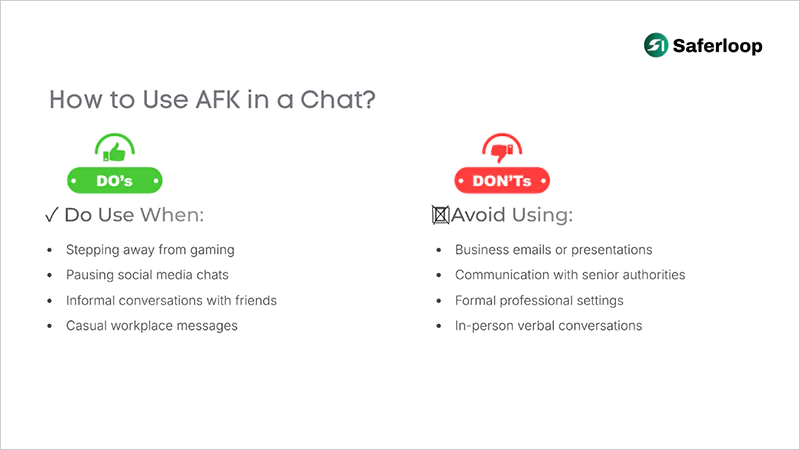 How to Use AFK in a Chat