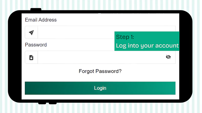 Log into your account
