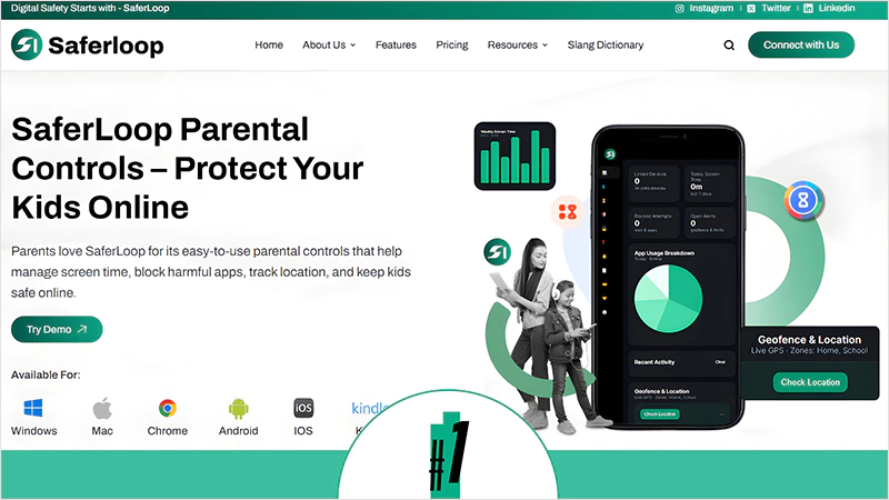 SaferLoop Parental Control Software