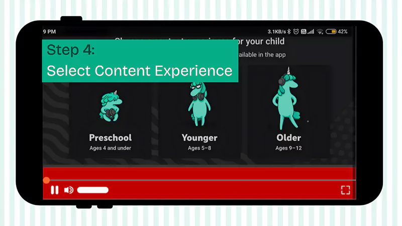 Select content experience