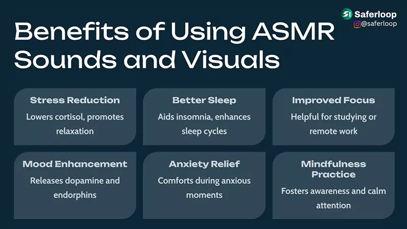 Benefits of Using ASMR Sounds and Visuals