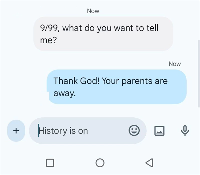 what does 9 99 mean in texting