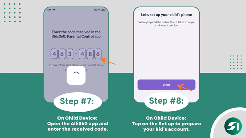 Set up your kid’s account