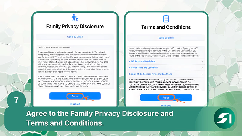Agree to the Family Privacy Disclosure and Terms and Conditions
