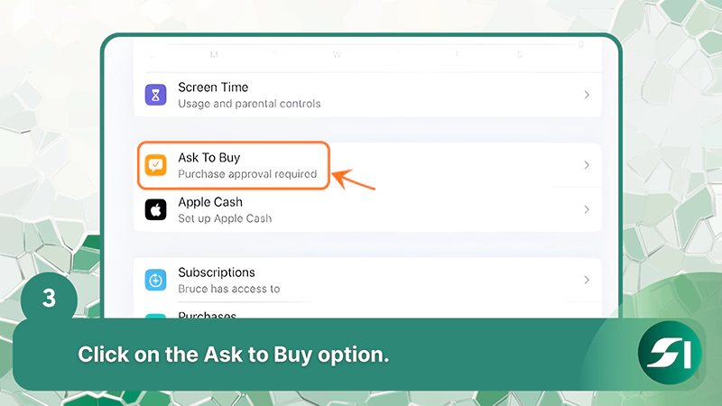 Click on the Ask to Buy option