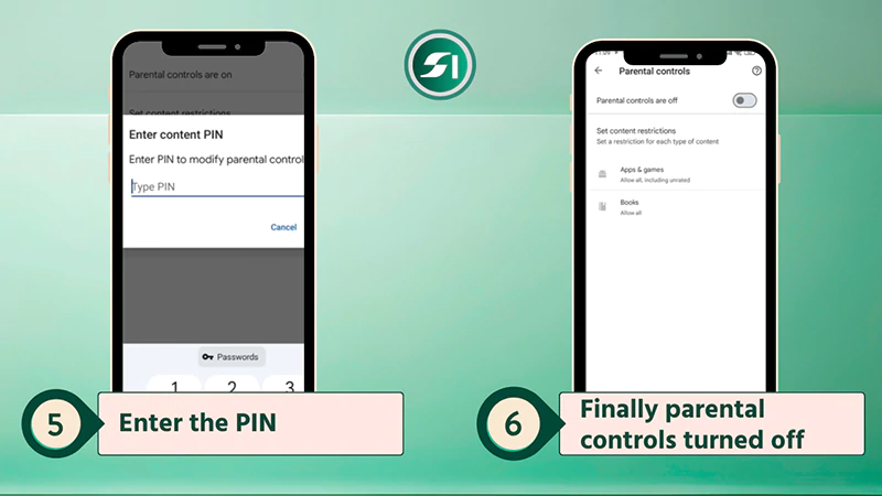 Parental controls on the Google Play Store