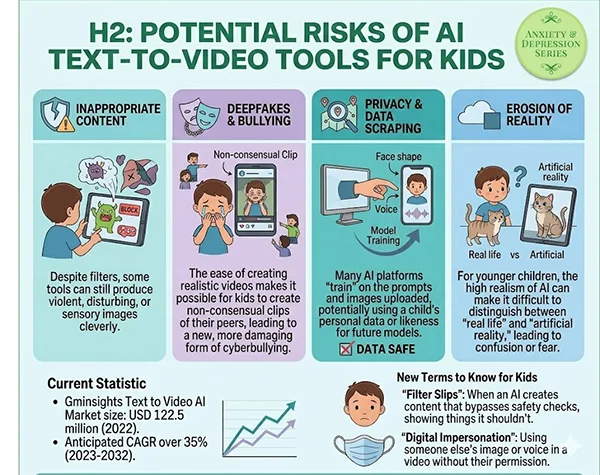 Potential Risks of AI Text-to-Video Tools for Kids