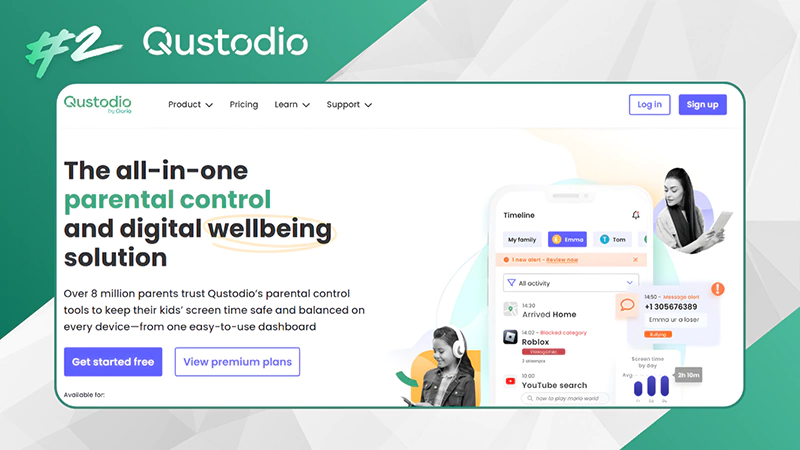 Qustodio parental control app