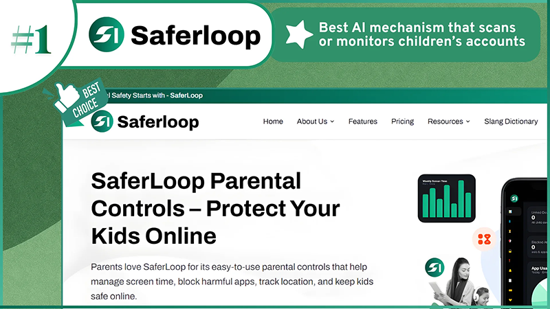 Saferloop parental monitoring software