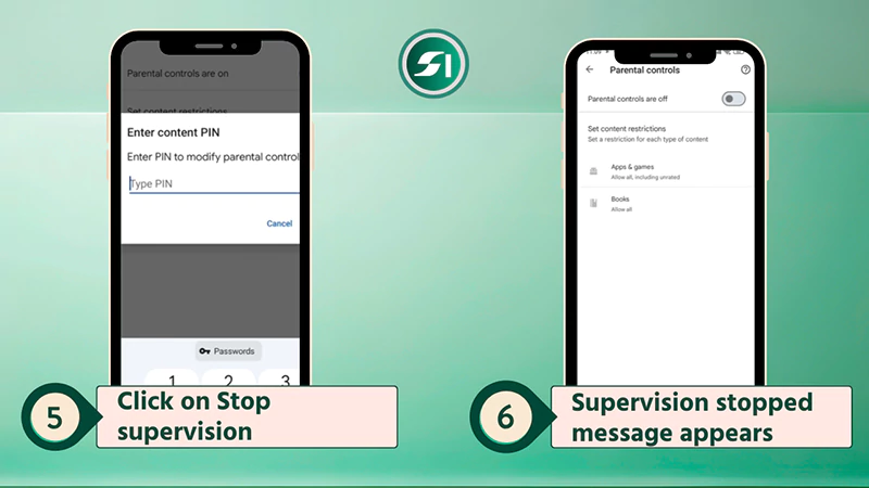Stop supervision on Google Family Link