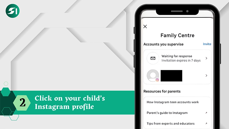 child’s Instagram profile