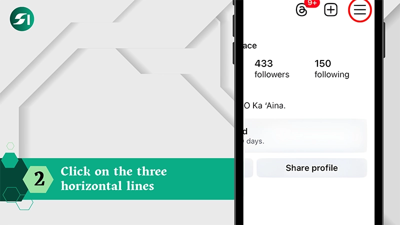 click on horizontal lines