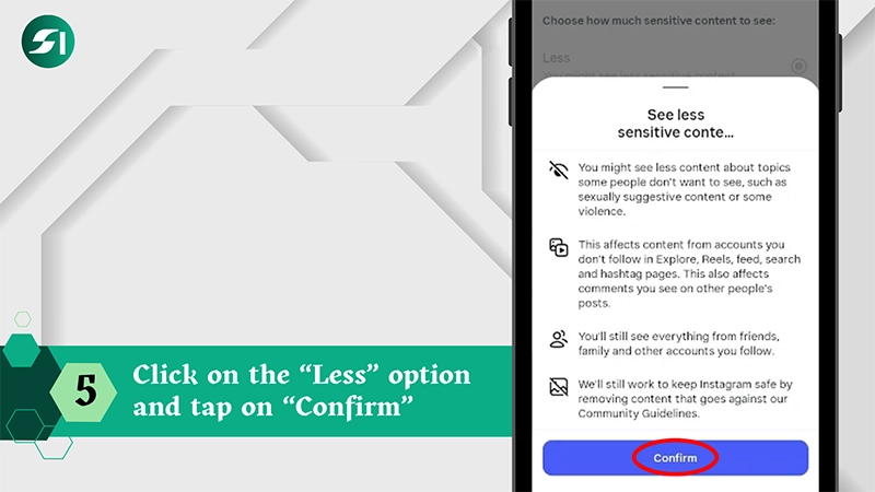 less sensitive content