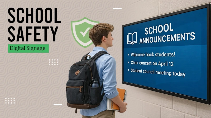 school safety digital signage