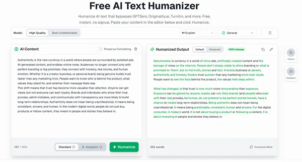 AI humanizers