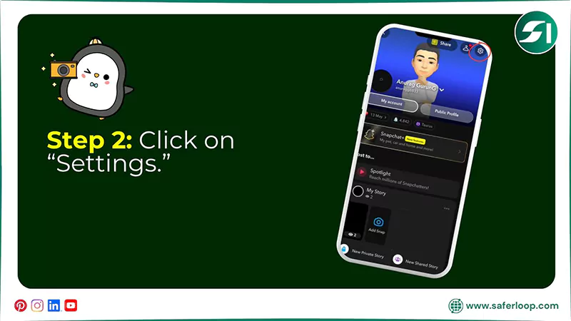 Click on Settings