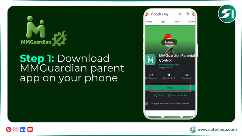 Download MMGuardian parent app on your phone