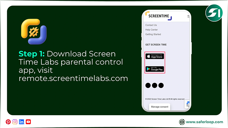Download Screen Time Labs parental control app, visit remote.screentimelabs.com