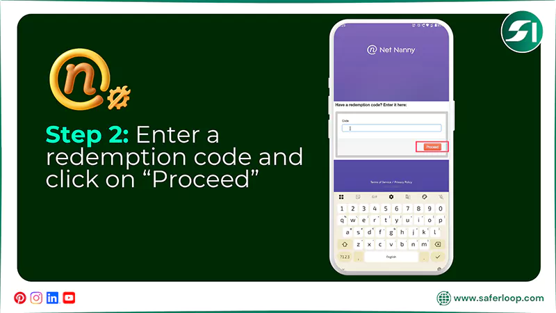 Enter a redemption code and click on Proceed