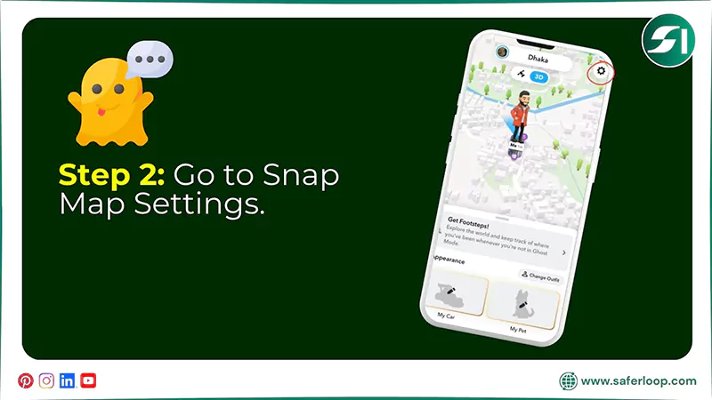 Go to Snap Map Settings