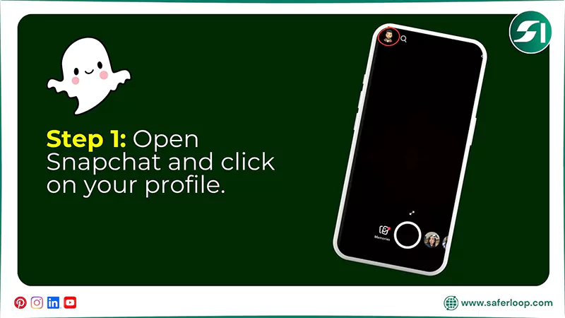 Open Snapchat and click on your profile