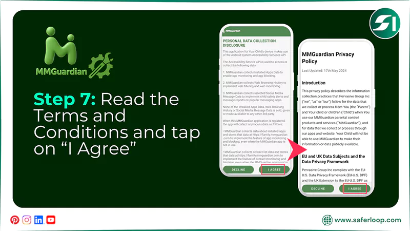 Read the Terms and Conditions and tap on I Agree