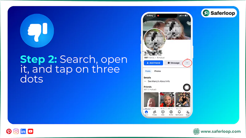 Search open it and tap on three dots