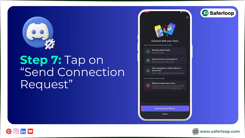 Tap on Send Connection Request
