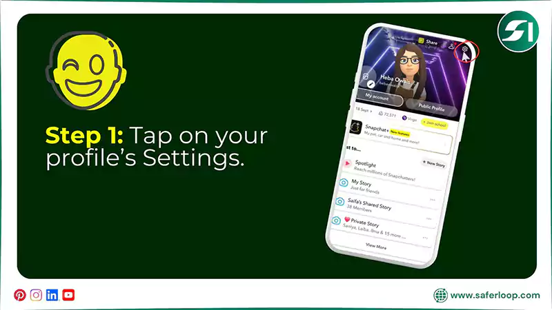 Tap on your profiles Settings