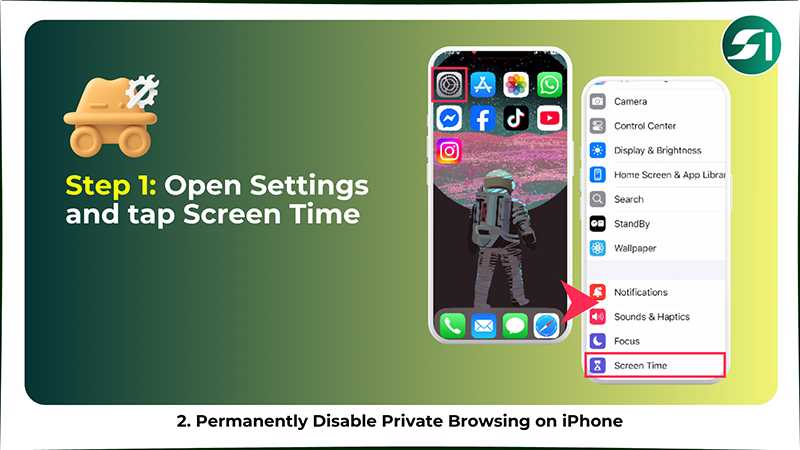 Open Settings and tap Screen Time