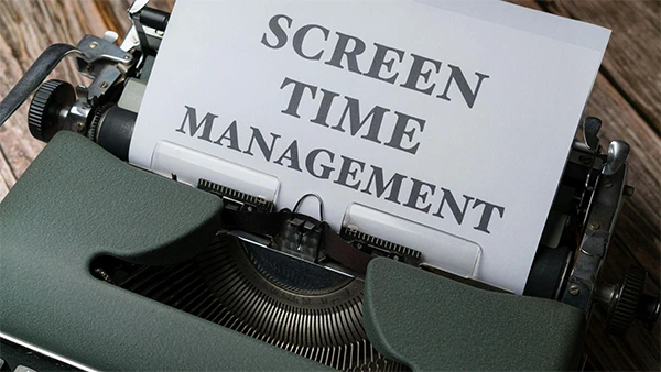 Screen time management