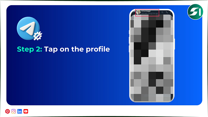 Tap on the profile
