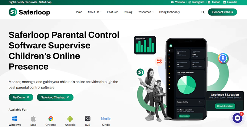Saferloop Parental Control App