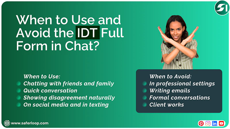 When to Use and Avoid the IDT Full Form in Chat