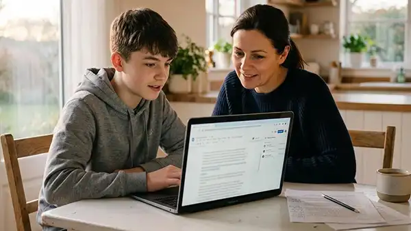 ai child post essay flagging steps to take