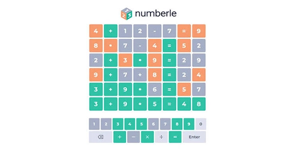 Image of Numberle gaming application’s starting level