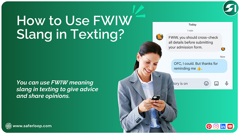 How to use FWIW slang in texting
